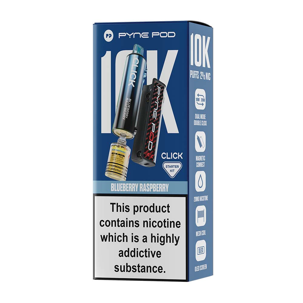 Pyne Pod Click 10K Blueberry Raspberry Starter Kit
