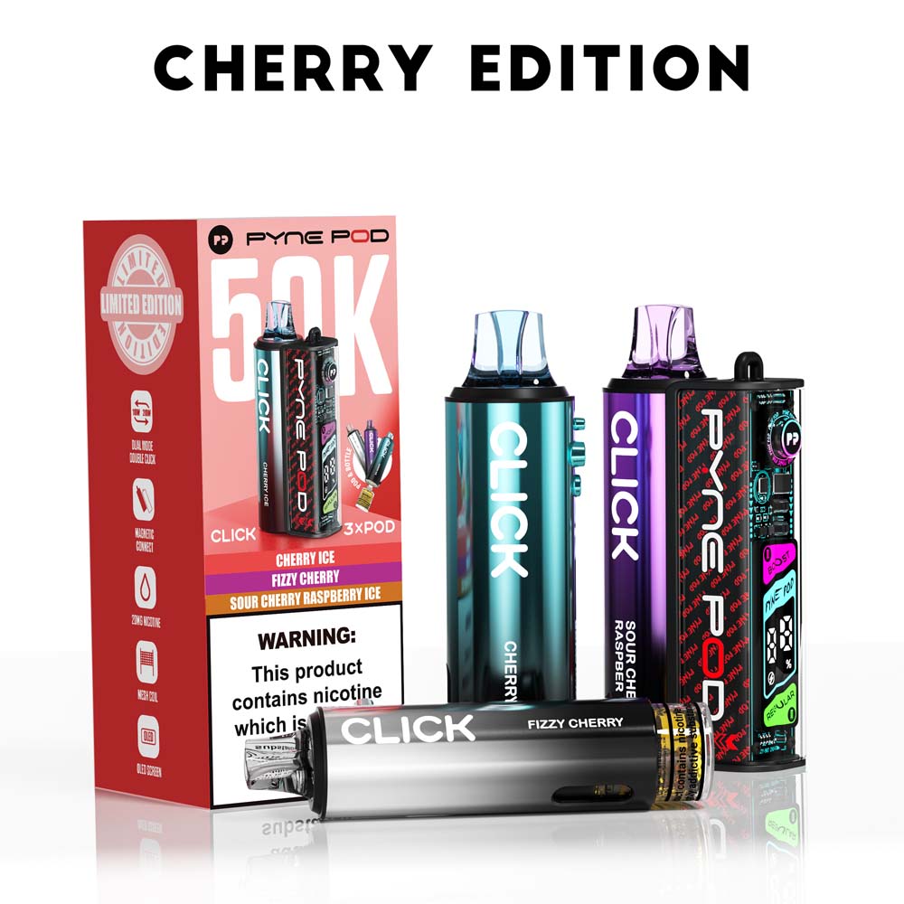 Pyne Pod Click 50K Cherry Edition (3 Flavours)