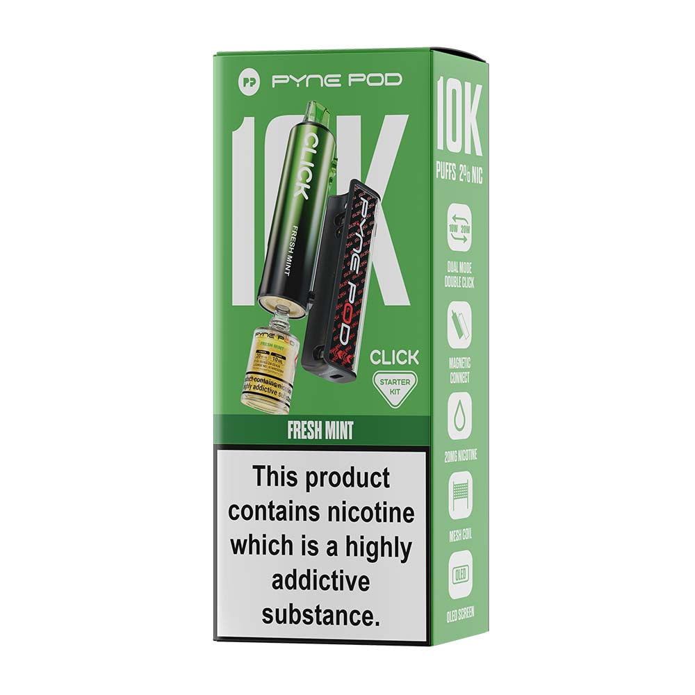 Pyne Pod Click 10K Fresh Mint Starter Kit