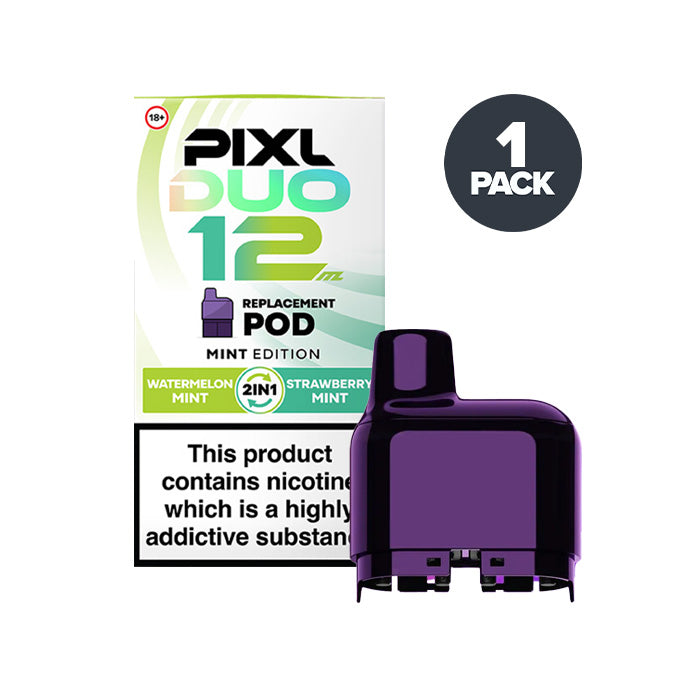 Mint Edition Pixl Duo 12 Prefilled Pods on a white background