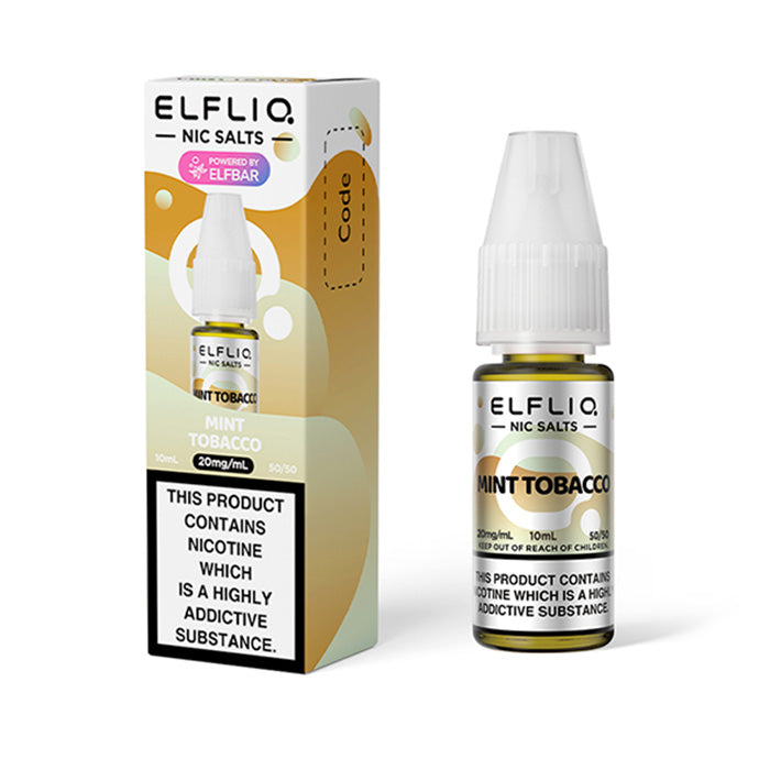 Mint Tobacco 10ml Nic Salt E-Liquid by ElfLiq