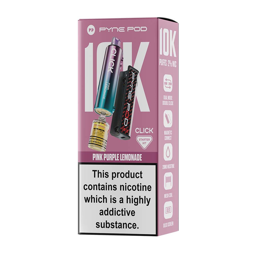 Pyne Pod Click 10K Pink Purple Lemonade Starter Kit