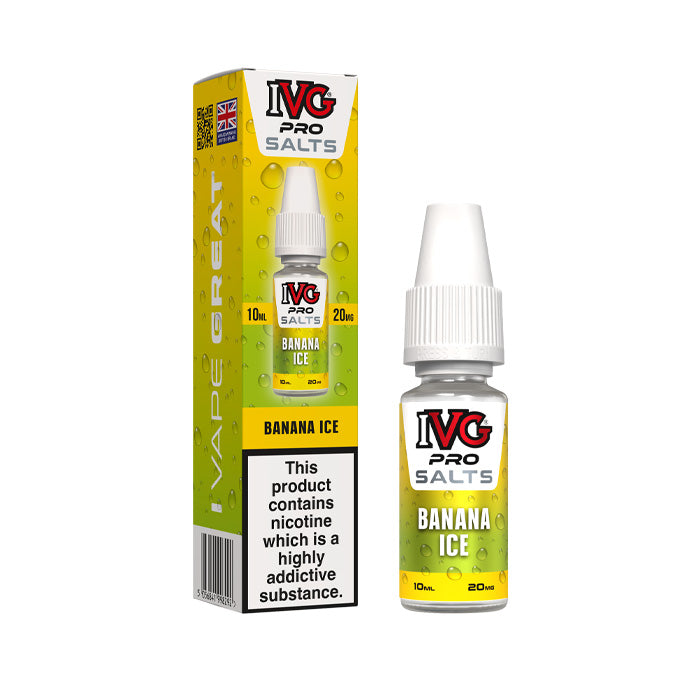 Banana Ice Ivg Pro 10ml Nic Salt E-Liquid and Box