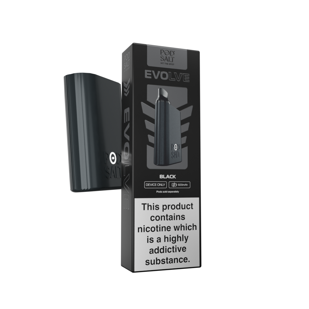 Pod Salt Evolve Device Only - Black My Vapery UK Pod Salt Evolve Device Only - Black My Vapery UK