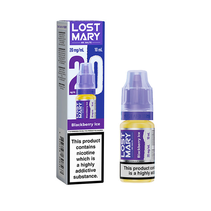 Blackberry Ice Lost Mary 10ml Nic Salt E-Liquids and Box