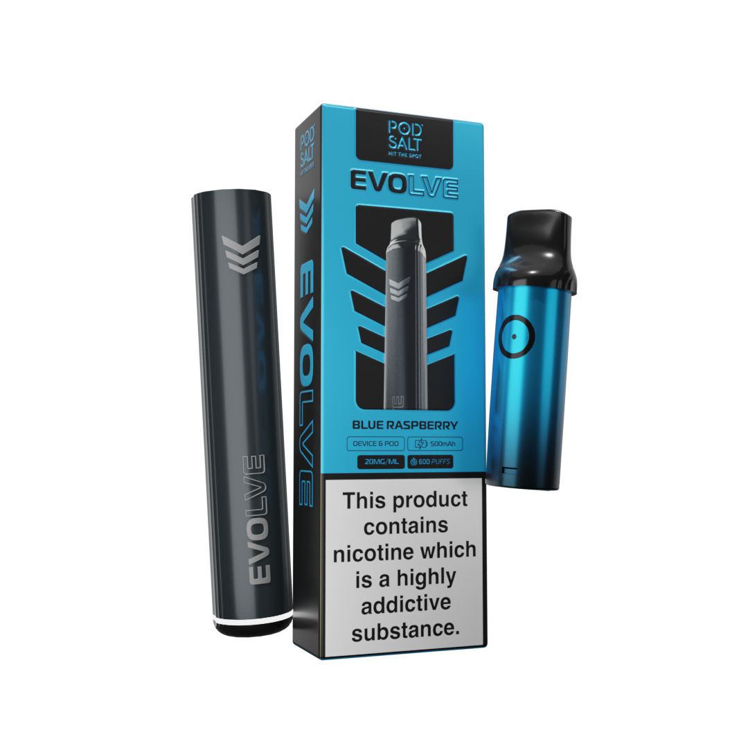 Pod Salt Evolve Starter Kit Blue Raspberry