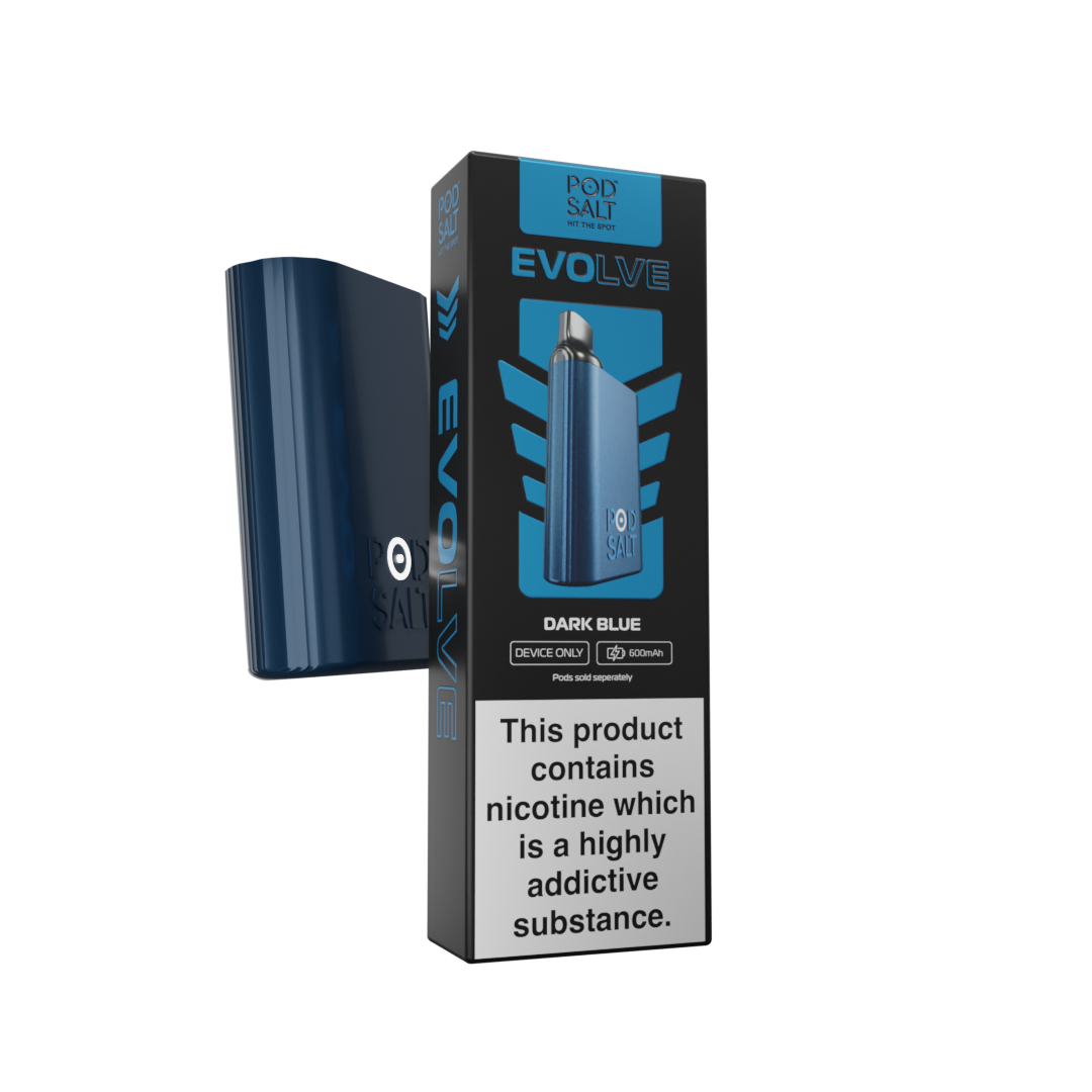 Pod Salt Evolve Device Only - Dark Blue My Vapery UK Pod Salt Evolve Device Only - Dark Blue My Vapery UK
