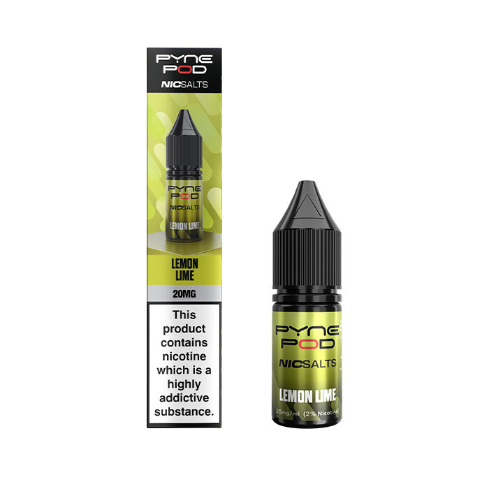 Lemon Lime Pyne Pod Nic Salt E-Liquid bottle