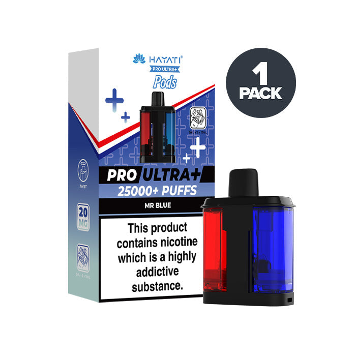 Mr Blue Hayati Pro Ultra Plus Prefilled Pod and Box