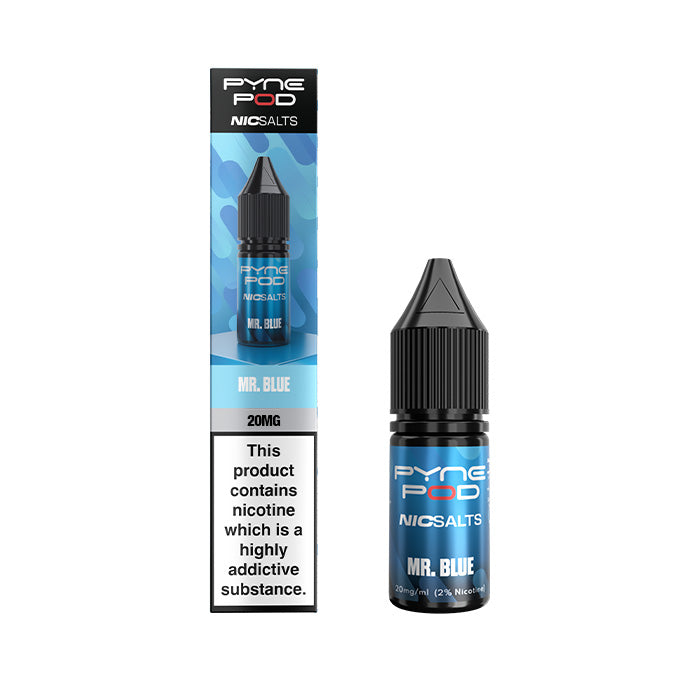 Mr Blue Pyne Pod Nic Salt E-Liquid bottle