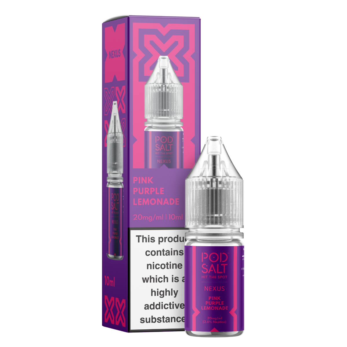 Nexus Pink Purple Lemonade 10ml Nicotine Salt E-Liquid