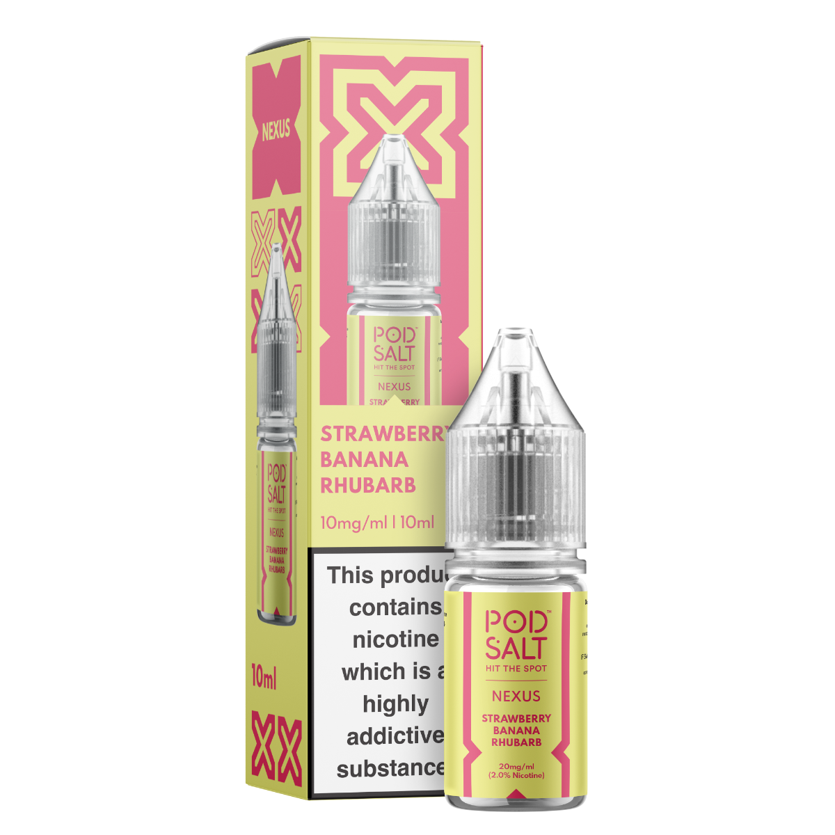 Nexus Strawberry Banana Rhubarb 10ml Nicotine Salt E-Liquid