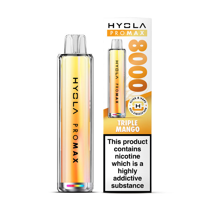 Triple Mango Hyola Pro Max 8000 Prefilled Pod Kit and Box
