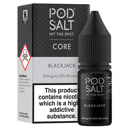 Pod Salt Core Blackjack 10ml Nicotine Salt E-Liquid