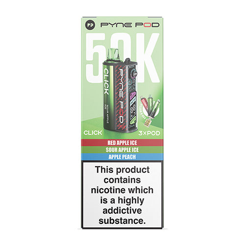 Pyné Pod packaging with nicotine warning on a white background