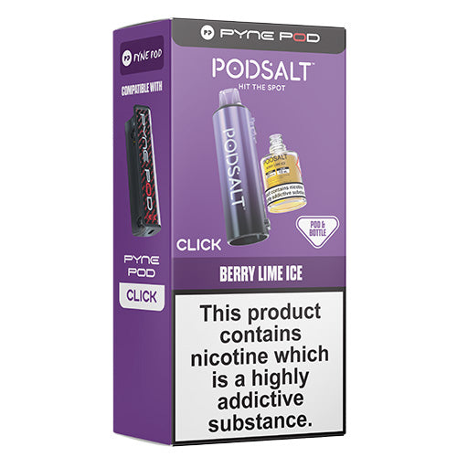 PODSALT Berry Lime Ice vape pod packaging on a white background