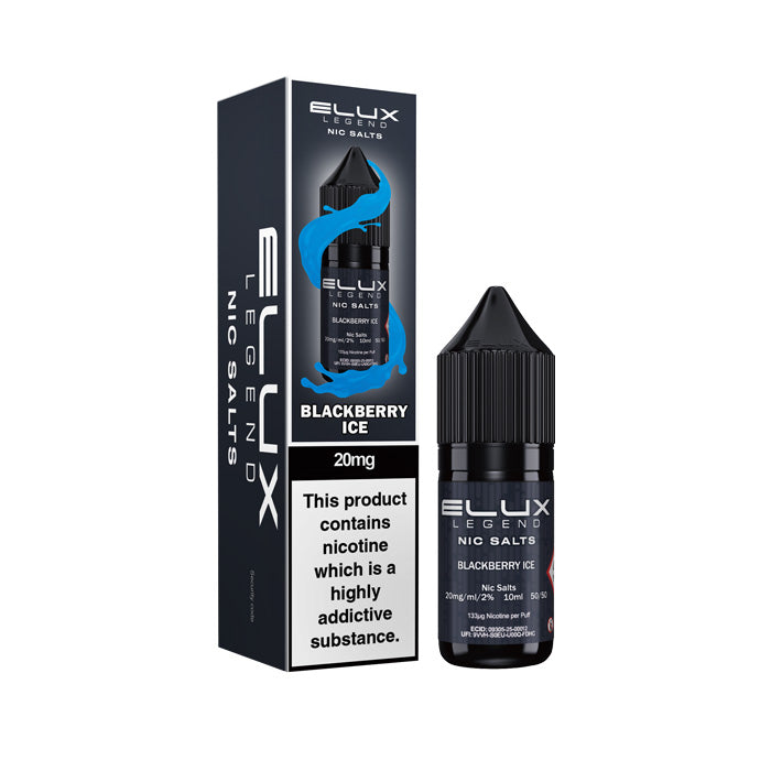 Blackberry Ice  Nic Salt Bottle by Elux Legend