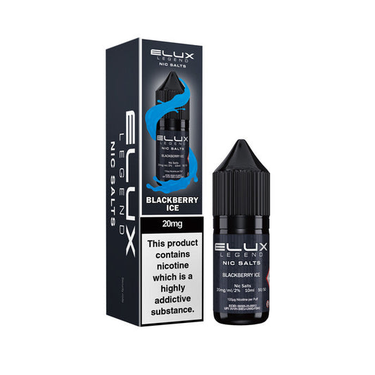 Blackberry Ice  Nic Salt Bottle by Elux Legend