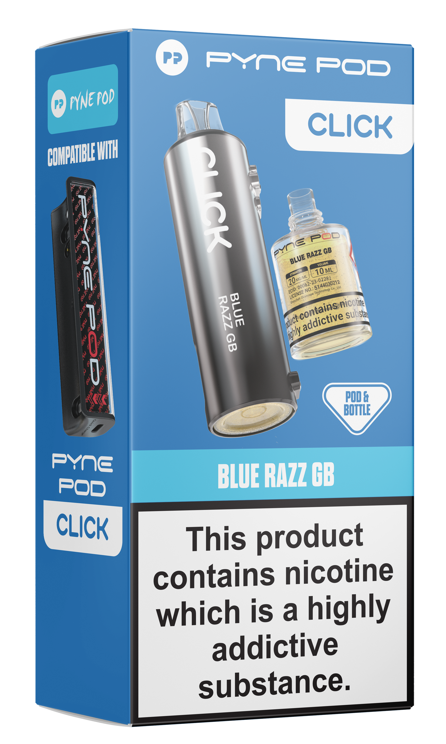 Pyne Pod Click Blue Razz GB Pods