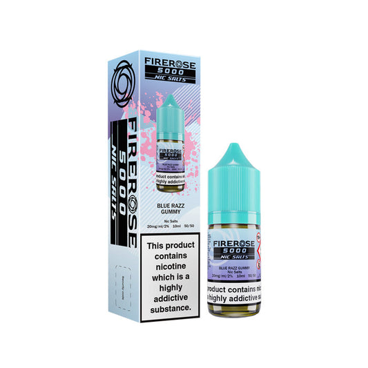 Blue Razz Gummy  Nic Salt Bottle E-Liquid by Firerose 5000