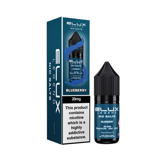 Blueberry  Nic Salt Bottle by Elux Legend