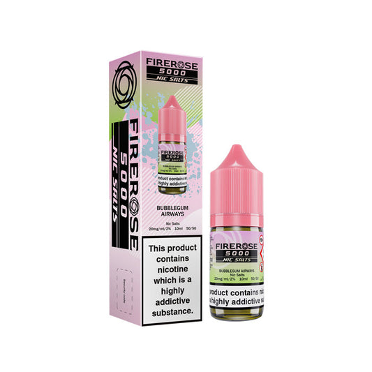 Bubblegum Airways  Nic Salt Bottle E-Liquid by Firerose 5000