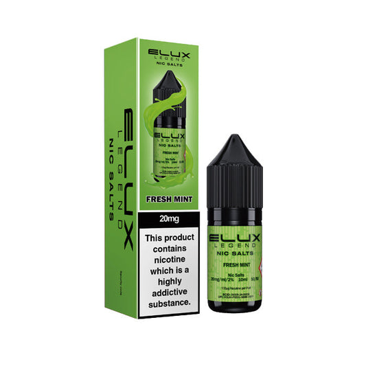 Fresh Mint  Nic Salt Bottle E-Liquid by Elux Legend