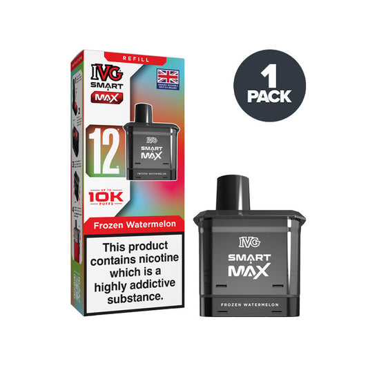 Frozen Watermelon IVG Smart Max Prefilled Pod and Box on a white background