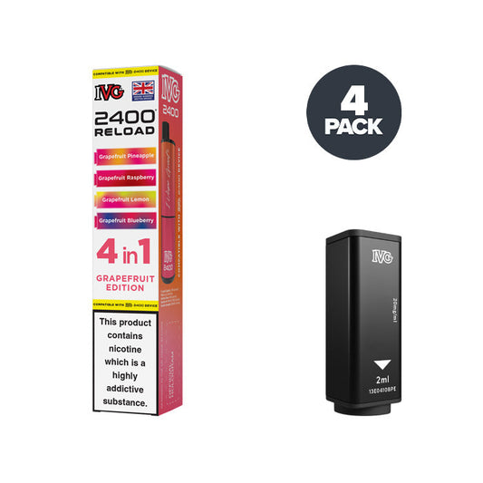 Grapefruit Edition IVG 2400 Reload Prefilled Pod and Box