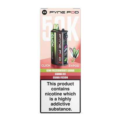 Pyne Pod Click 50K Guava Edition Box on a white background.