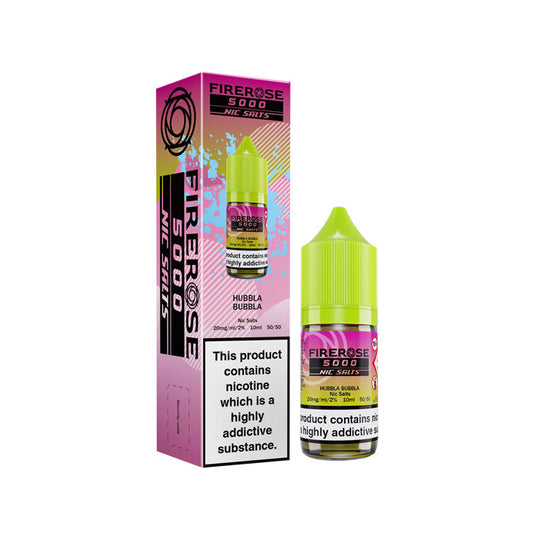 Hubbla Bubbla  Nic Salt Bottle E-Liquid by Firerose 5000