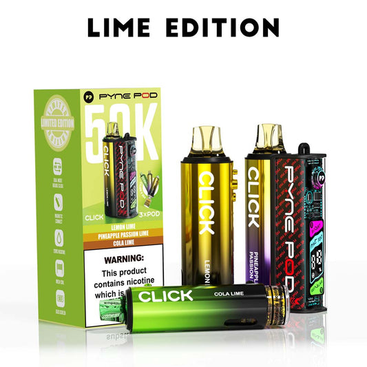 Pyne Pod Click 50K Lime Edition (3 Flavours)
