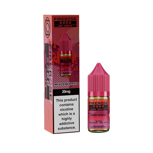 Mixed Berries  Nic Salt Bottle E-Liquid by Firerose 5000