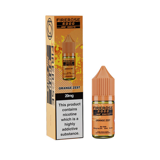 Orange Zest  Nic Salt Bottle E-Liquid by Firerose 5000