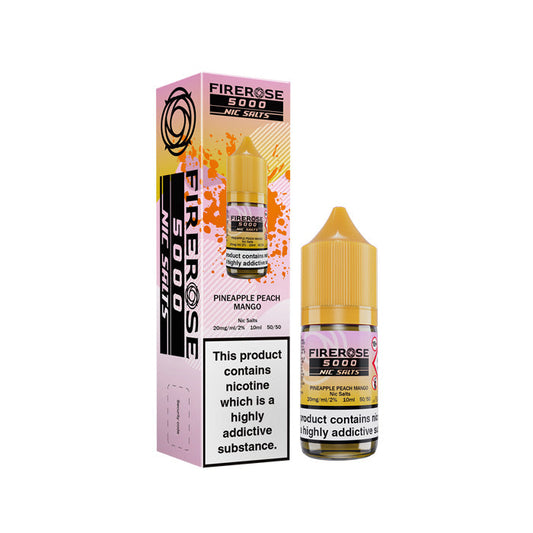 Pineapple Peach Mango  Nic Salt Bottle E-Liquid by Firerose 5000