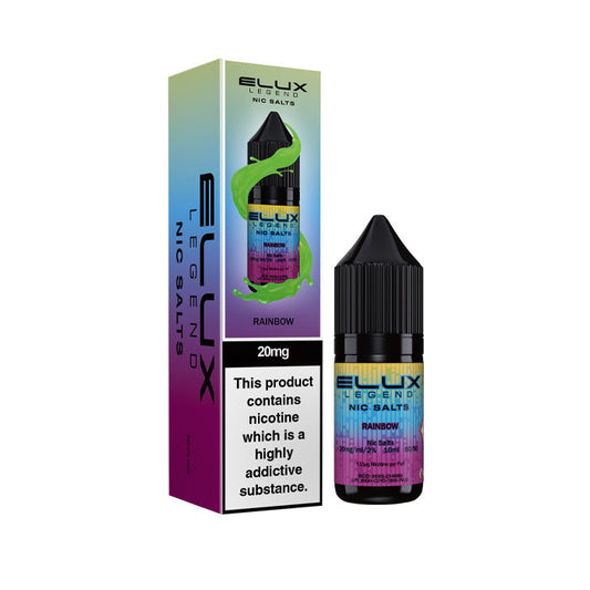 Rainbow Elux  Nic Salt Bottle and Box