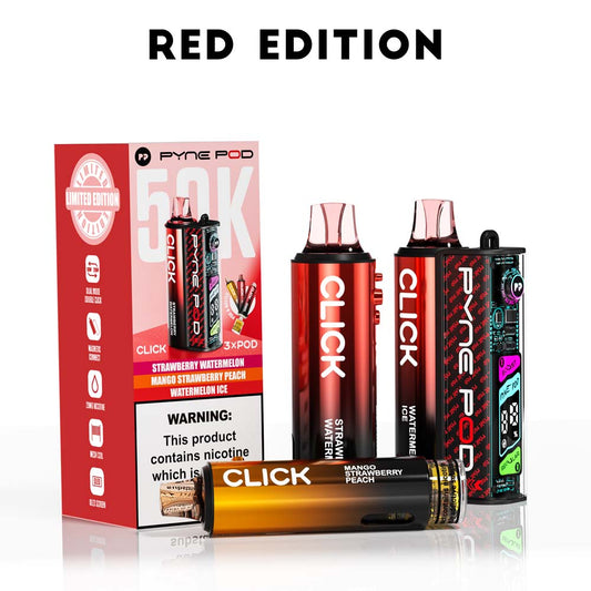 Pyne Pod Click 50K Red Edition (3 Flavours)