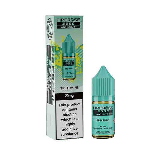 Spearmint  Nic Salt Bottle E-Liquid by Firerose 5000