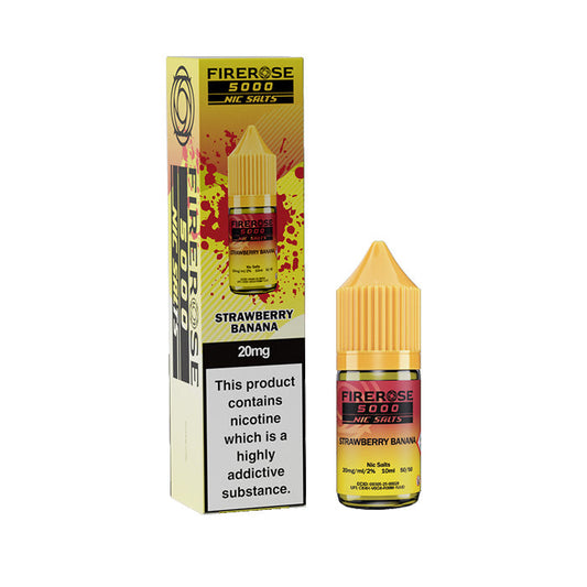 Strawberry Banana  Nic Salt Bottle E-Liquid by Firerose 5000