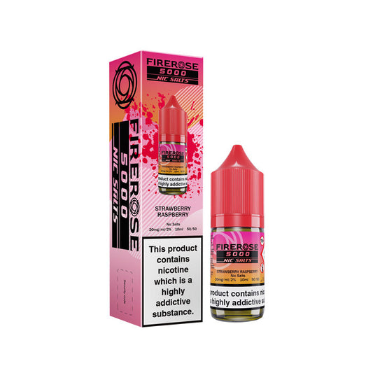 Strawberry Raspberry  Nic Salt Bottle E-Liquid by Firerose 5000