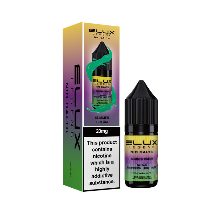 Summer Dream Elux  Nic Salt Bottle and Box