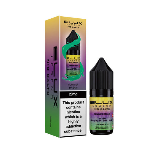 Summer Dream Elux  Nic Salt Bottle and Box