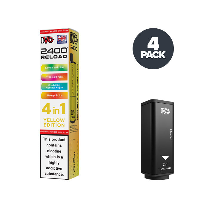 Yellow Edition IVG 2400 Reload Prefilled Pod and Box