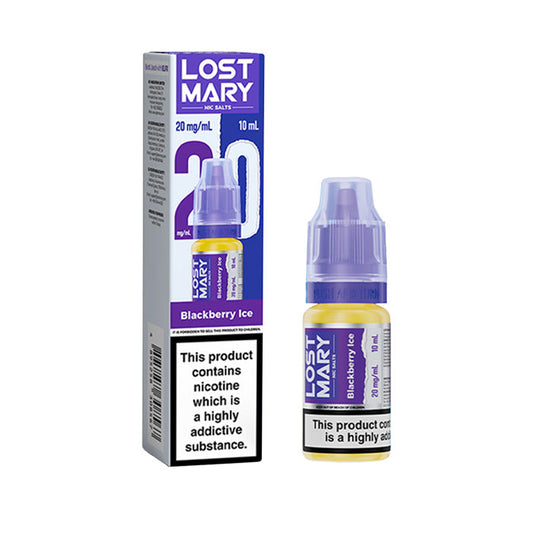 Blackberry Ice Lost Mary 10ml Nic Salt E-Liquids and Box