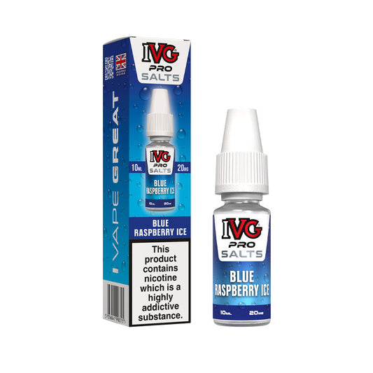 Blue Raspberry Ice Ivg Pro 10ml Nic Salt E-Liquid and Box