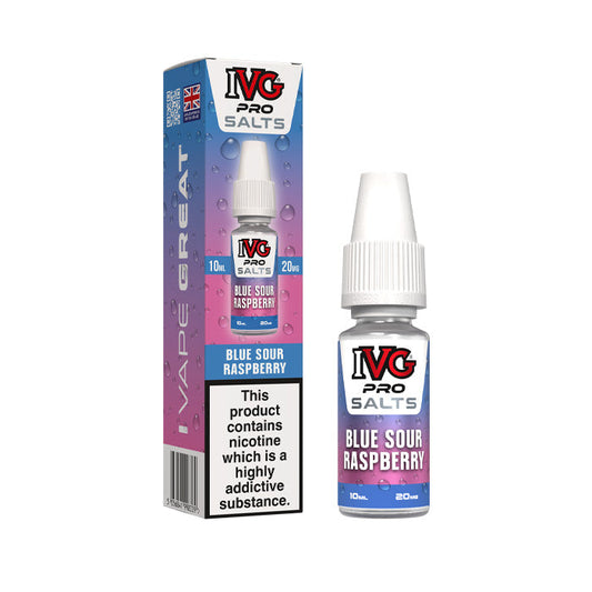 Blue Sour Raspberry Ivg Pro 10ml Nic Salt E-Liquid and Box