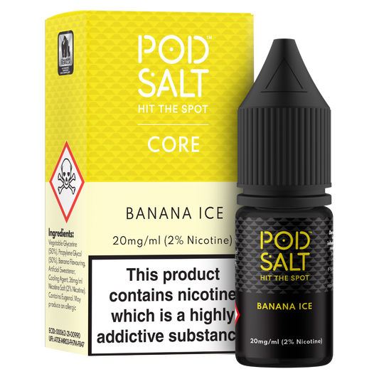 Pod Salt Banana Ice 10ml Nicotine Salt E-Liquid
