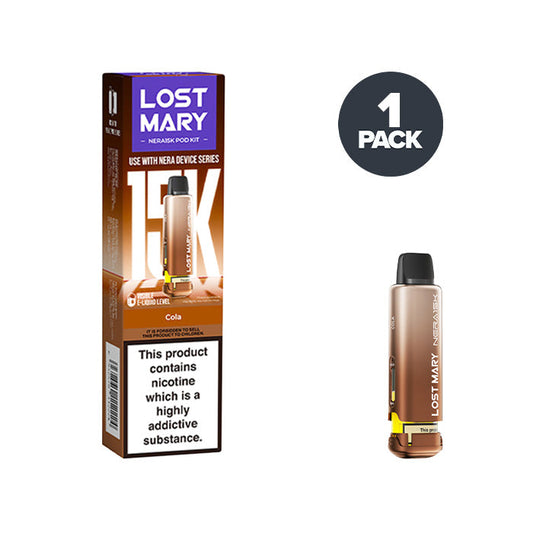 Cola Lost Mary Nera 15K Pre-filled Pods on a white background