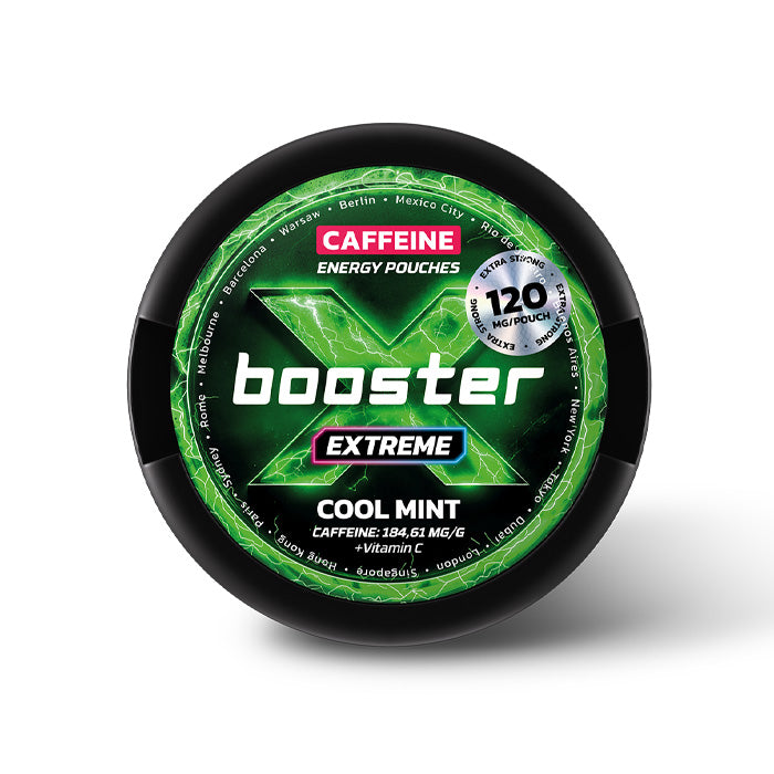 120mg X-Booster Cool Mint Caffeine Energy Pouches