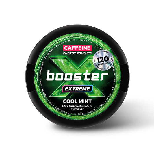 120mg X-Booster Cool Mint Caffeine Energy Pouches
